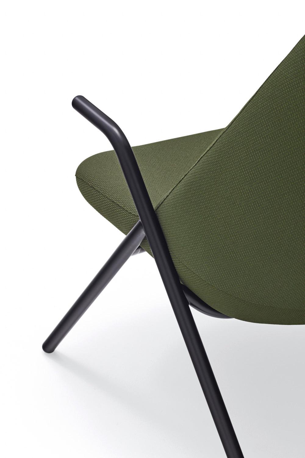 DINS high back armchair dark green - Eye on Design