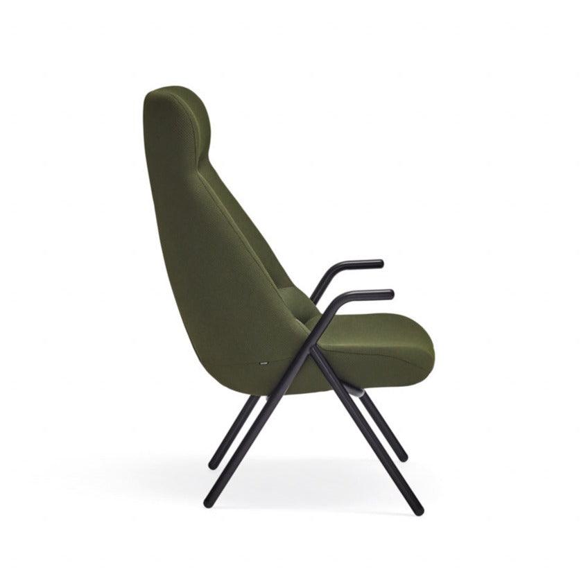 DINS high back armchair dark green - Eye on Design