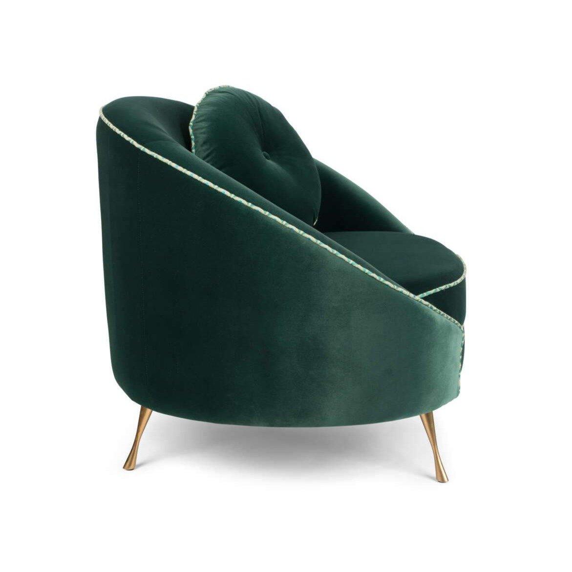 The perfect size for cozy salons or as a stylish addition to larger rooms, this armchair is versatile. The brave Monkey Don't Love Me seat may not love you, but you will definitely fall in love with it. Don't say we didn't warn you.