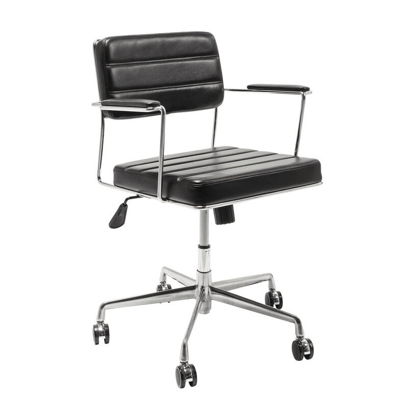 DOTTORE desk chair black eco leather - Eye on Design