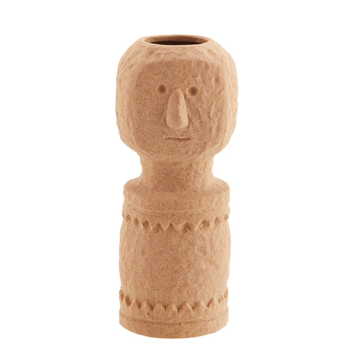 Stoneware vase TRIBE brick, Madam Stoltz, Eye on Design