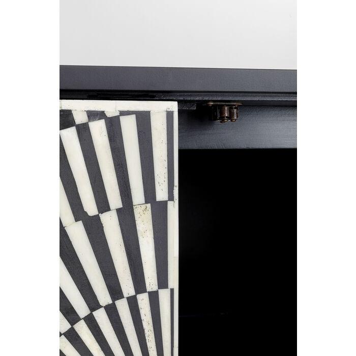 ELECTRO chest of drawers black with gold details - Eye on Design