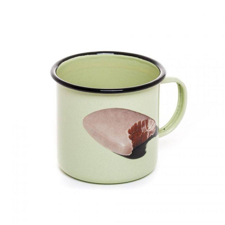 Enamel mug SOAP green - Eye on Design