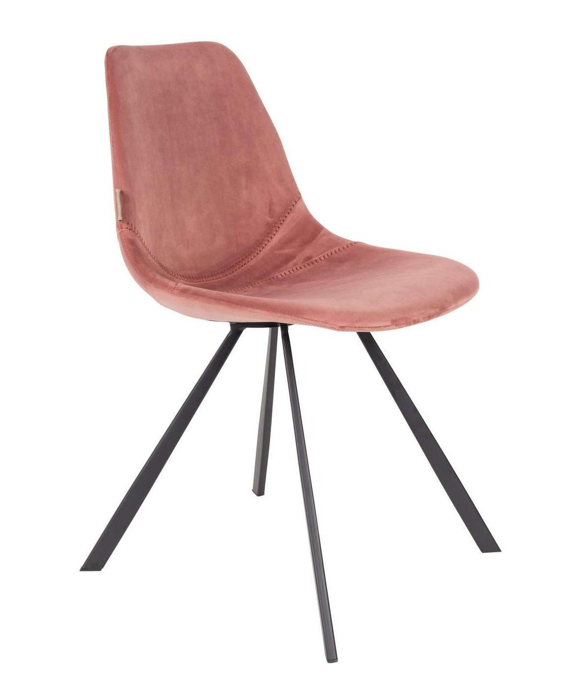 FRANKY VELVET chair pink - Eye on Design