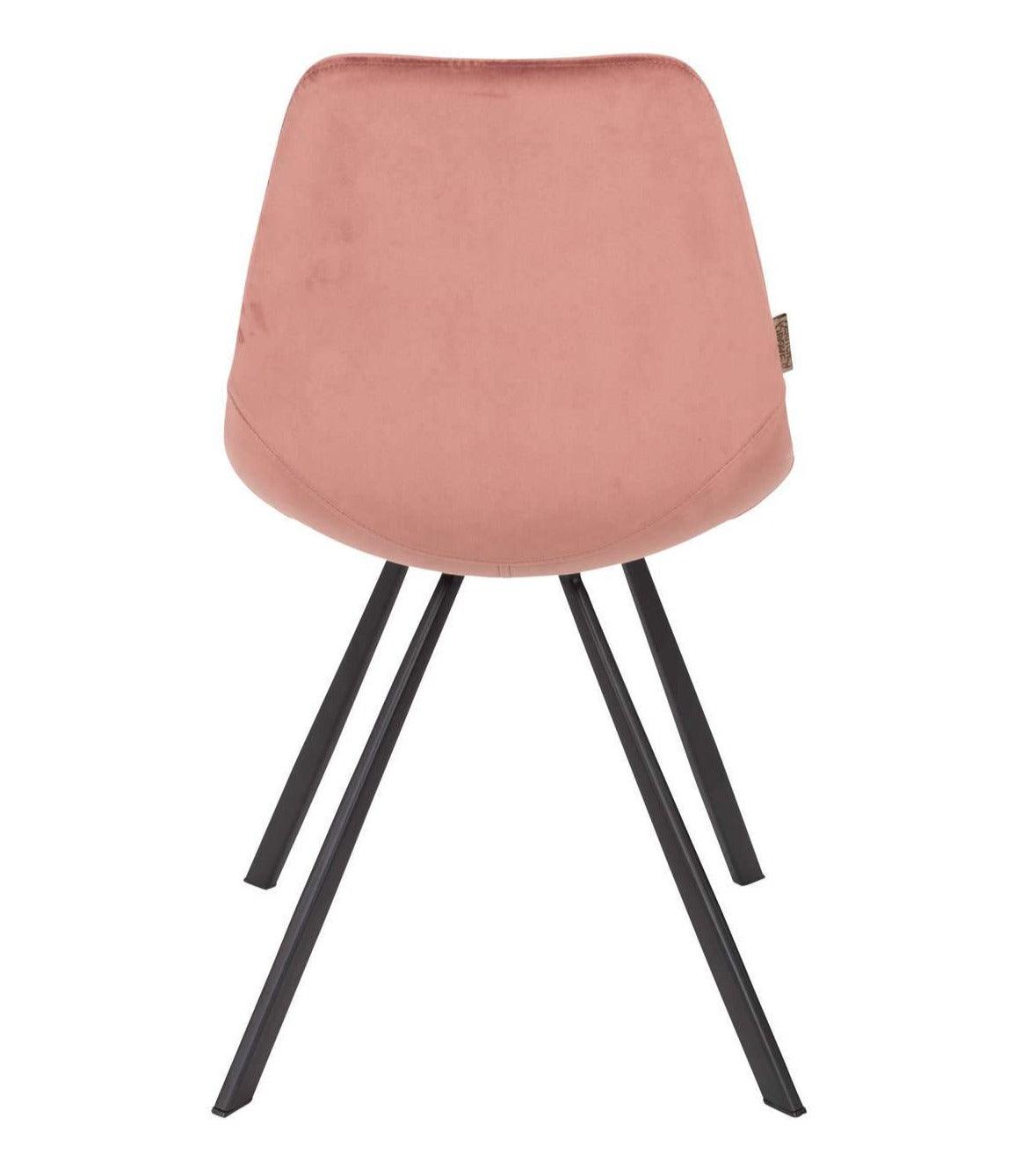 FRANKY VELVET chair pink - Eye on Design