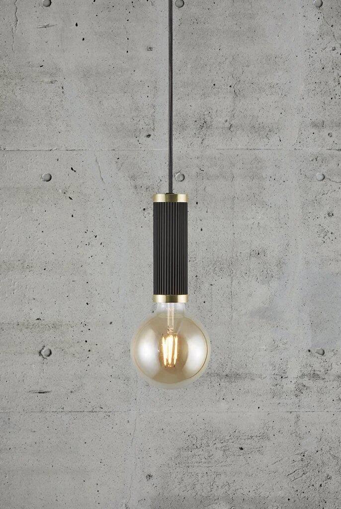 GALLOWAY pendant lamp in black with gold details - Eye on Design