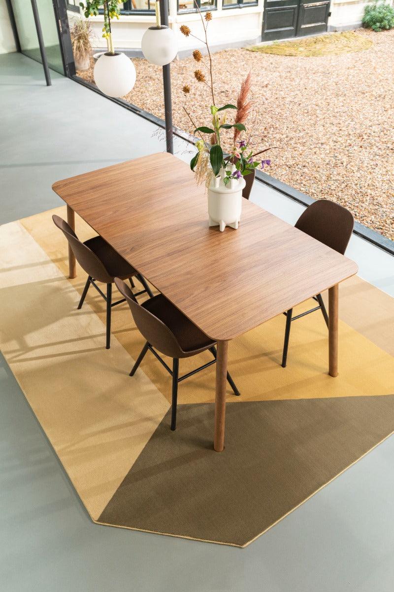 GLIMPS table 180/240 x 90 walnut, Zuiver, Eye on Design