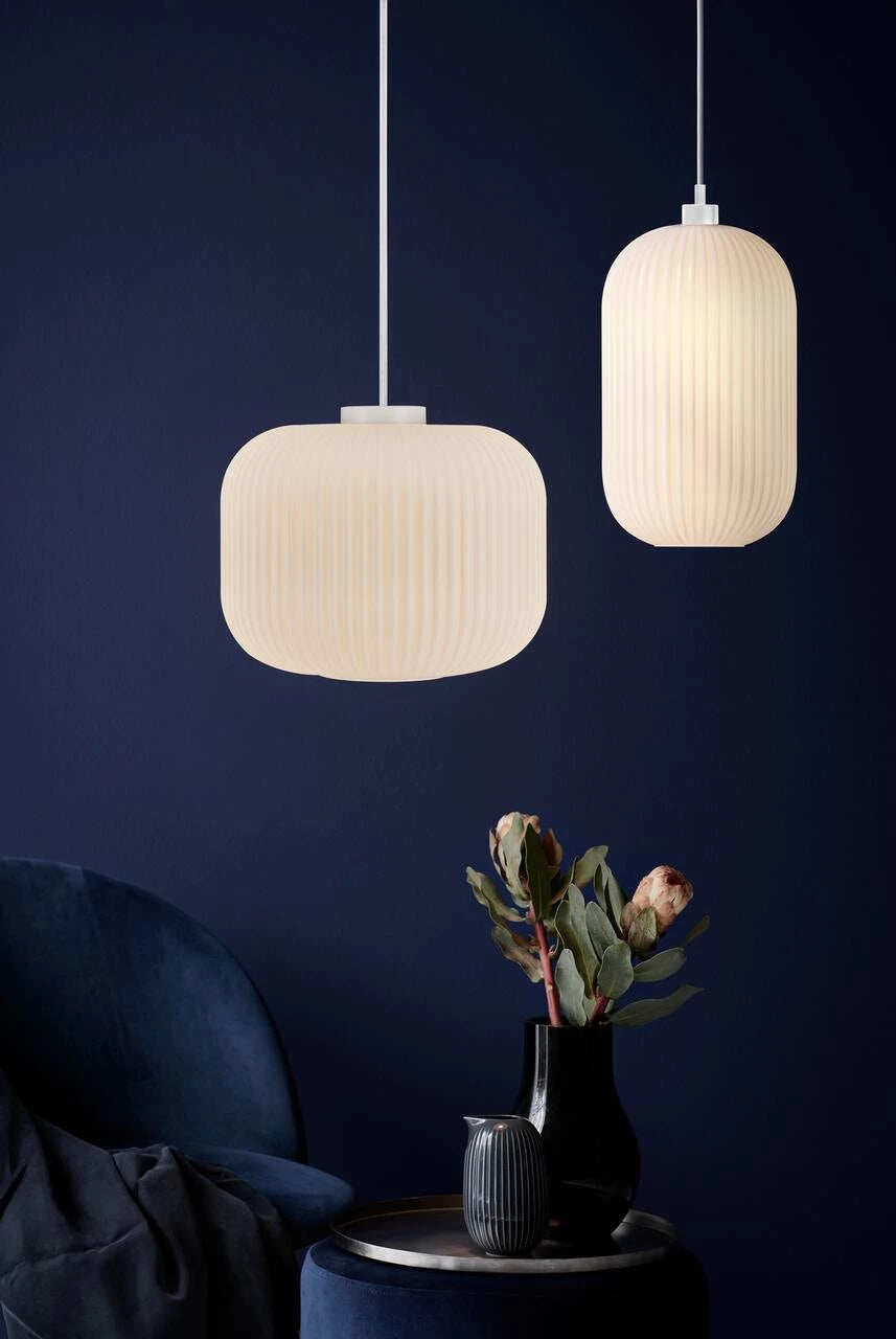 MILFORD OVAL glass pendant lamp