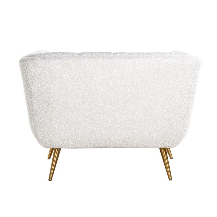 HUXLEY armchair white boucle - Eye on Design