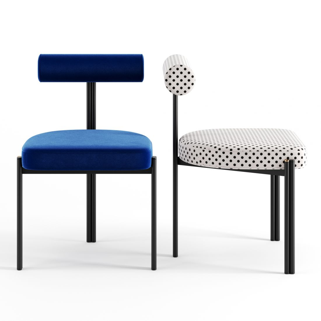Krzesło CAILLOU biały w czarne kropki, Liu Jo Living, Eye on Design