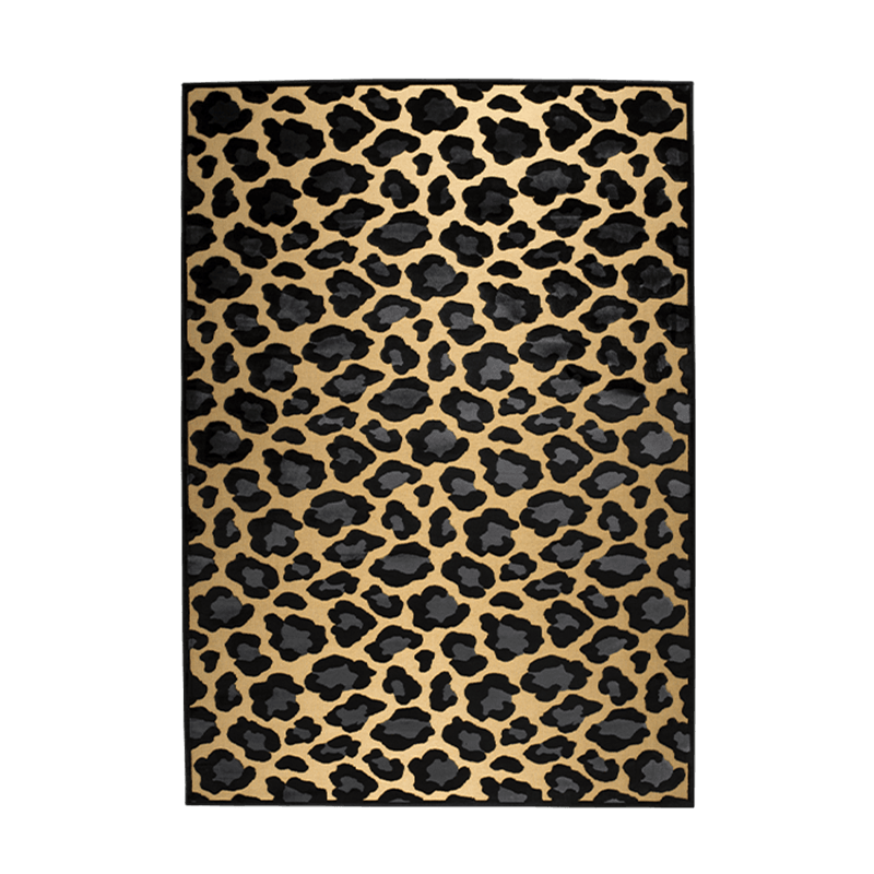 The bold monkey it's a wild world rug Mama Panther is a simple way to change the character of the room. It is a vocal point for minimalist interiors or a fun sparring partner for each room that is not afraid of a collision of prints.