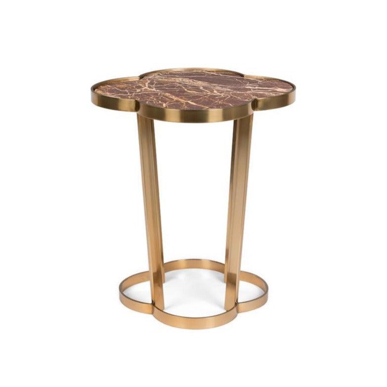 The side table IT's Marblelicious is the answer of Bold Monkey to the classic question "something is missing here". This side table with a marble top will add personality to any room. The striking, minimalist design is connected to the subtle art deco style. The marble surface of the table and brass legs perfectly match the soft furniture with the texture, and the shape in the art deco style is a beautiful contrast for modern spaces.