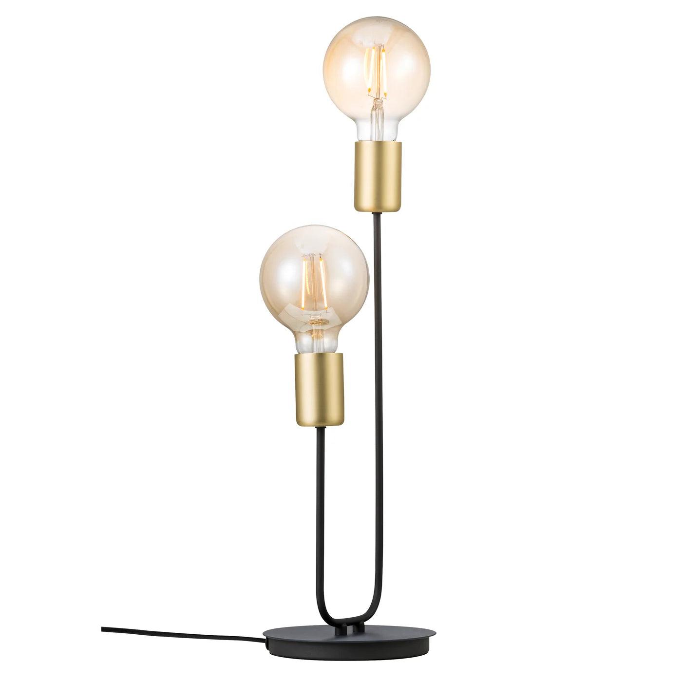 JOSEFINE Table lamp black with gold details - Eye on Design