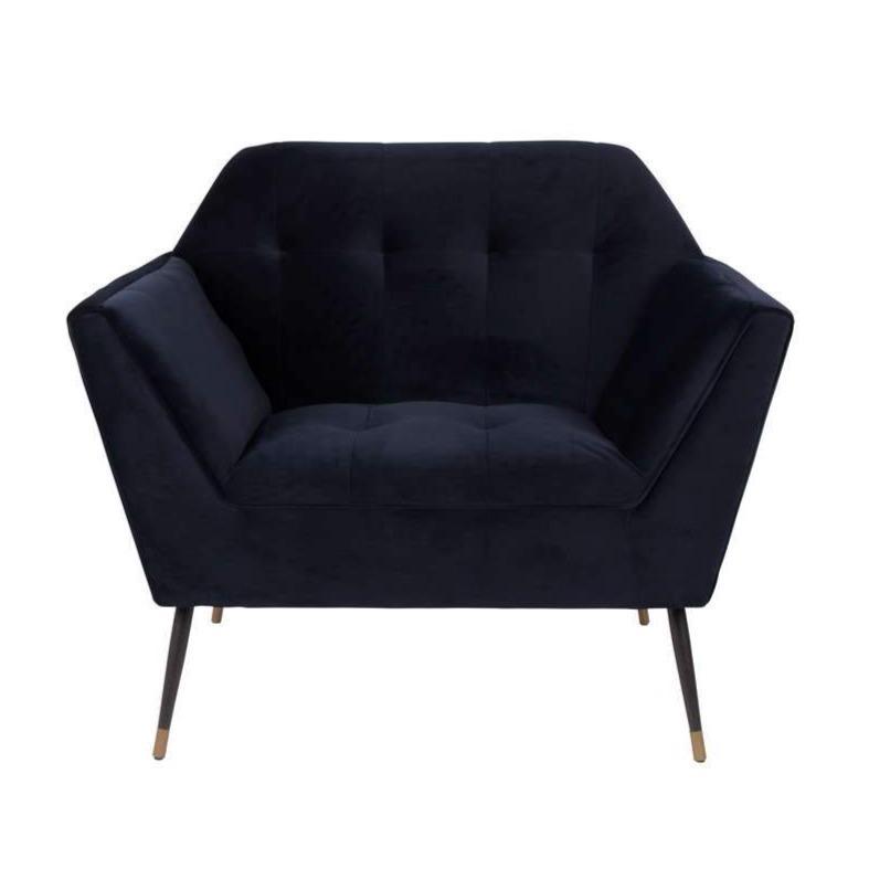 KATE lounge armchair navy blue - Eye on Design