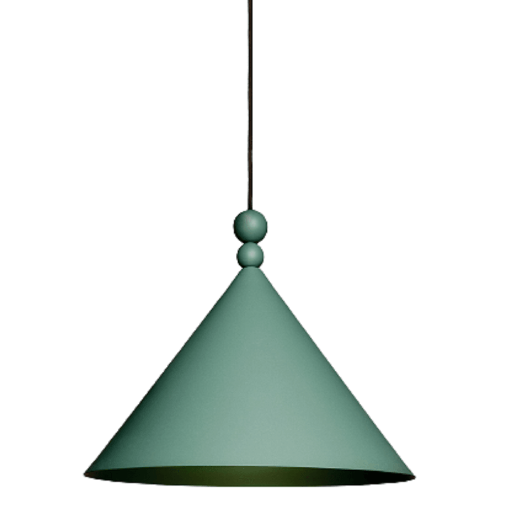 A designer hanging lamp is a proposal for those who like to play with colors in the interior. The simple, classic shape of the aluminum lampshade has been completed in a very elegant way with a matte finish. Thanks to the ability to adjust the length of the cable, it is comprehensive. The table lighting during meals in the dining room with Scandinavian decor, or an interesting element of lighting, and by the way an addition over the kitchen island.