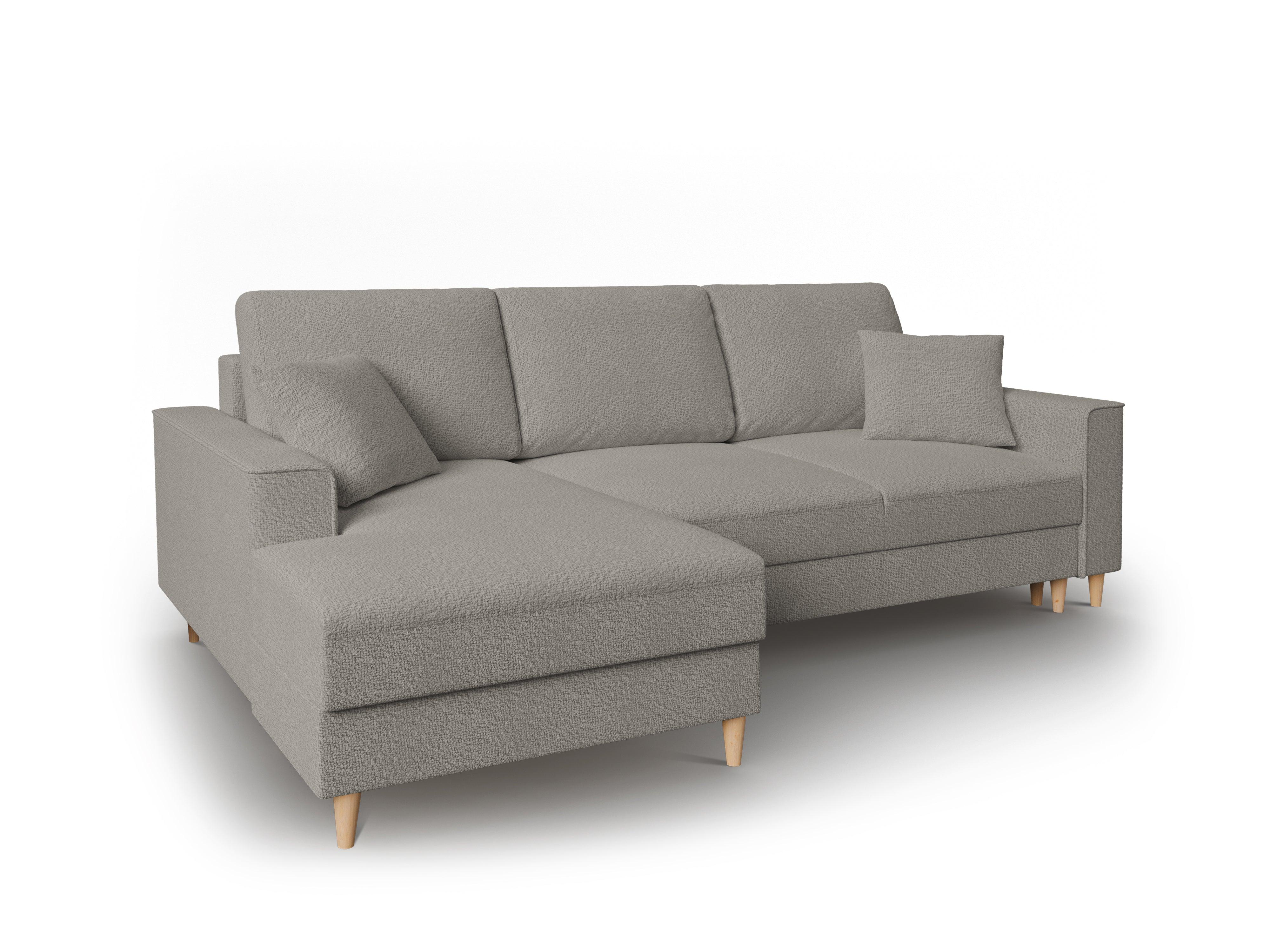 Boucle Left Corner Sofa With Bed Function And Box, "Cartadera", 4 Seats, 225x147x90
Made in Europe, Mazzini Sofas, Eye on Design