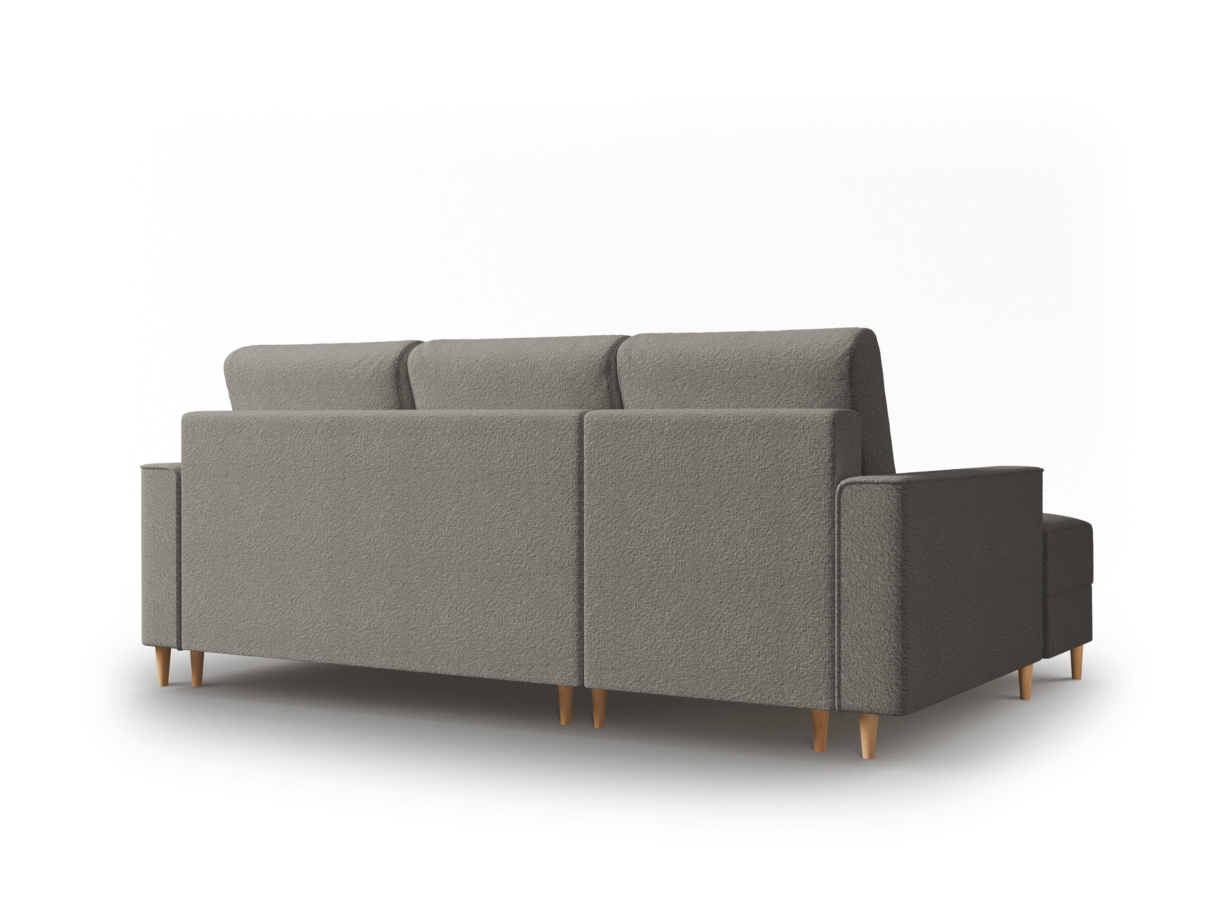 Boucle Left Corner Sofa With Bed Function And Box, "Cartadera", 4 Seats, 225x147x90
Made in Europe, Mazzini Sofas, Eye on Design