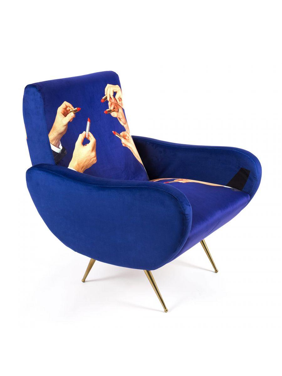 LIPSTICKS armchair blue - Eye on Design