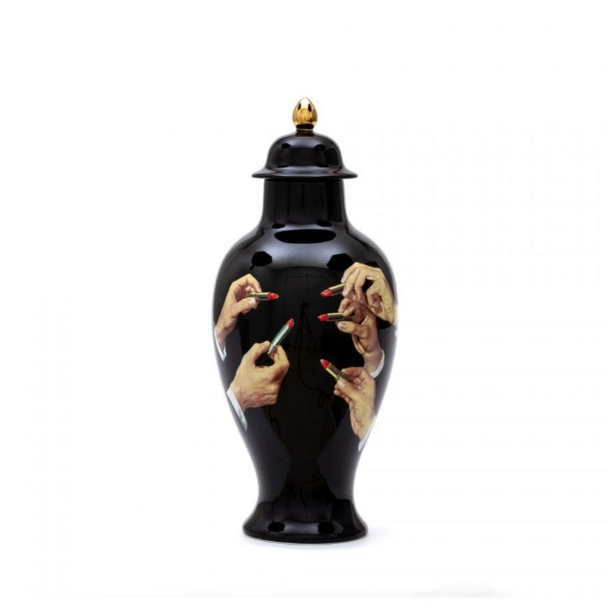 LIPSTICKS vase black