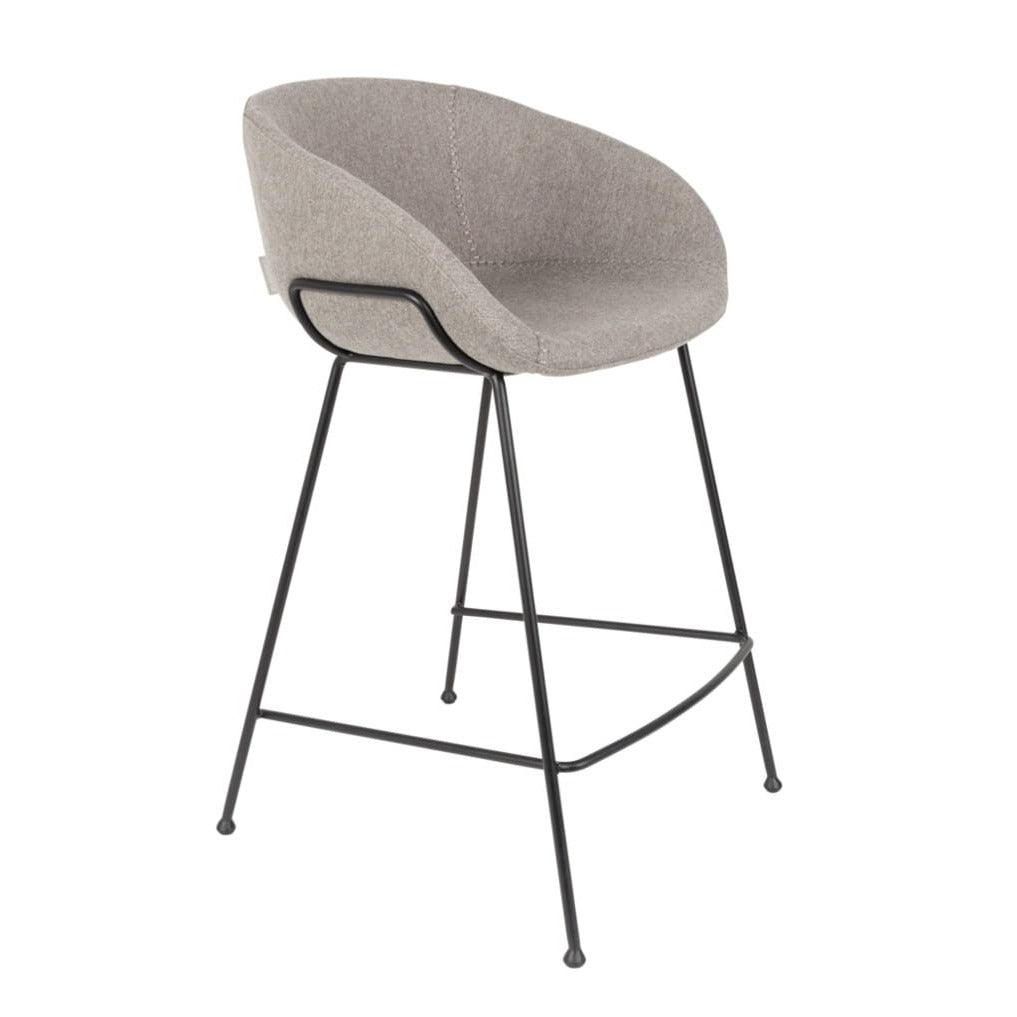 Low bar stool FESTON grey, Zuiver, Eye on Design