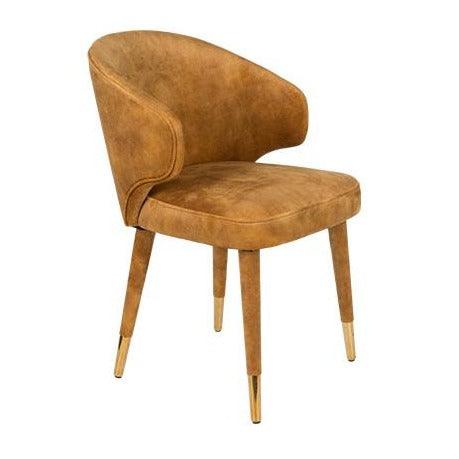 LUNAR VELVET chair mustard - Eye on Design