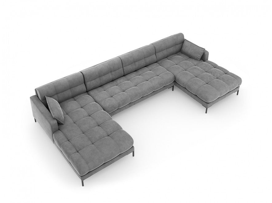 Light gray panoramic sofa