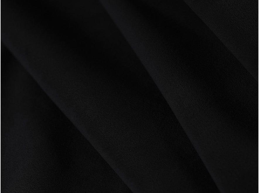 Velvet black gloss fabric