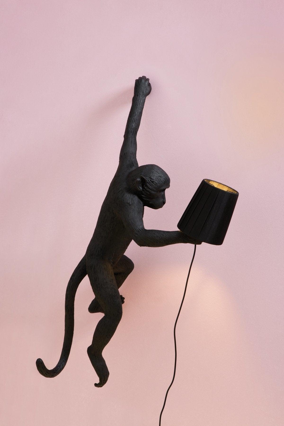 MONKEY HANGING wall lamp - RIGHT black - Eye on Design