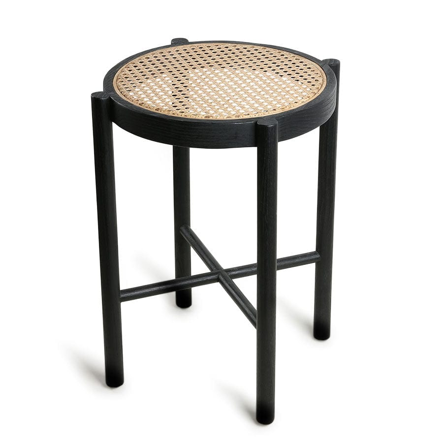 WEBBING stool black