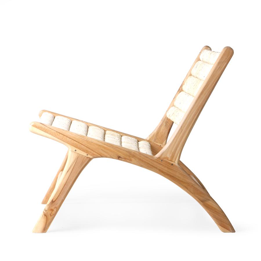 ABAKA armchair in teak, HKliving, Eye on Design