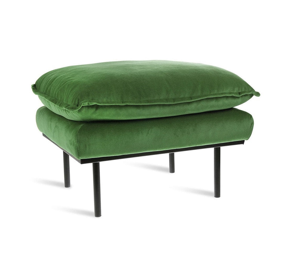 RETRO footstool green