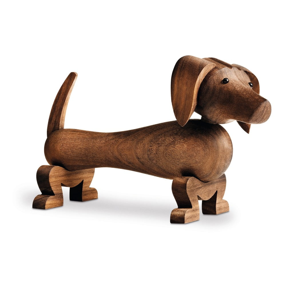 Decorative figurine DOG walnut wood
