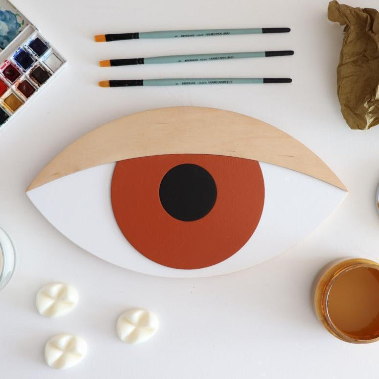 TERAKOTA 3D eye wall decoration with lid, Na_ha_ku, Eye on Design