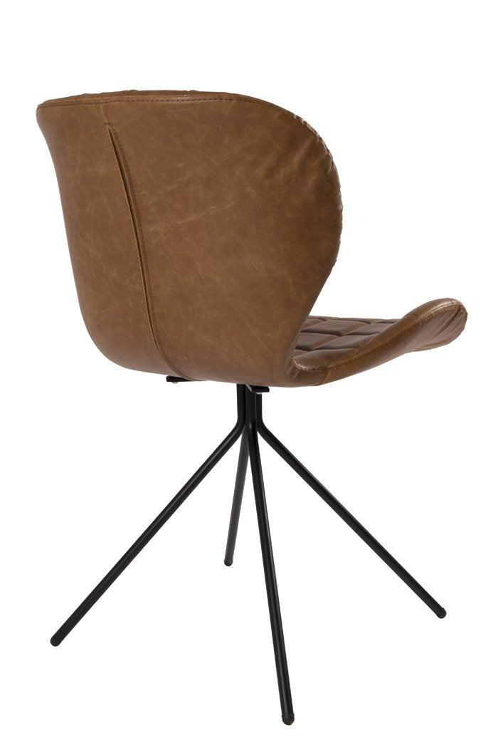 OMG chair brown eco leather, Zuiver, Eye on Design