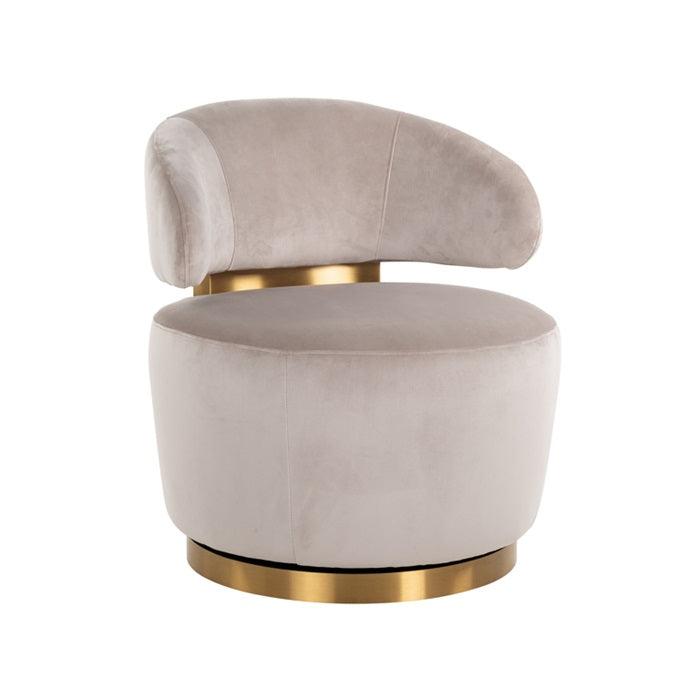 PARMA beige swivel armchair - Eye on Design