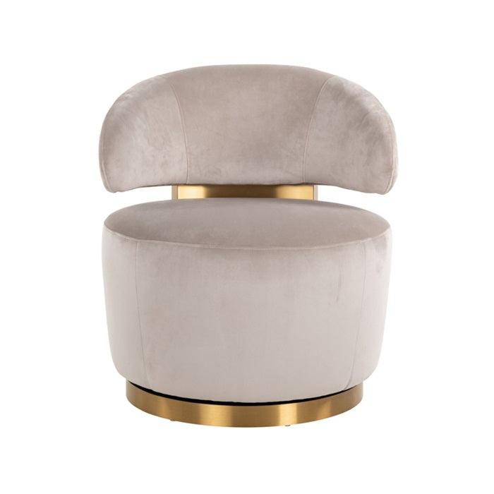 PARMA beige swivel armchair - Eye on Design