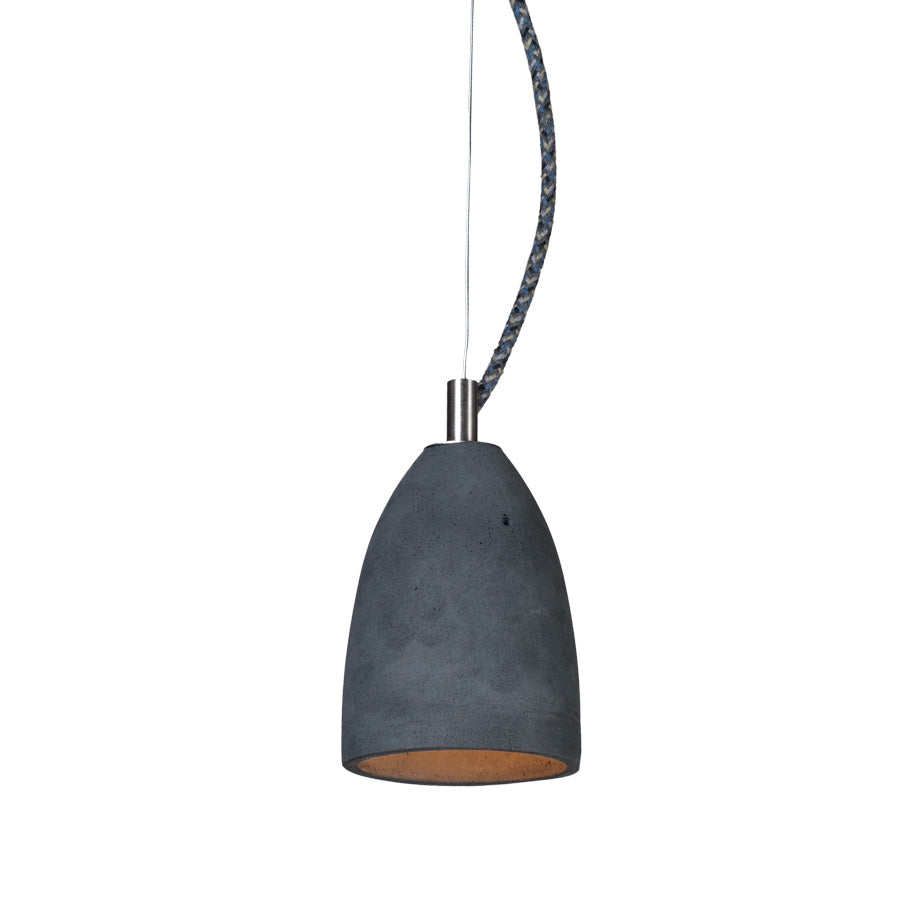 Febe is a hanging industrial lamp that will perfectly fit into the interior with a loft decor. Made of concrete and steel finishing elements, it will add a factory accent to every home corner. Manual performance guarantees that each copy is unique and there may be slight differences in the invoice and color. Nickel stopwatch allows you to hang the lamp at any height.