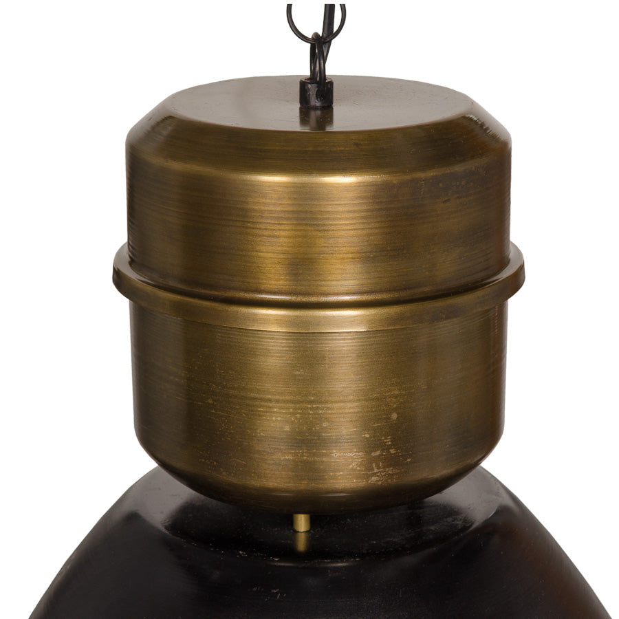 VOLTERA BIG black and brass pendant lamp