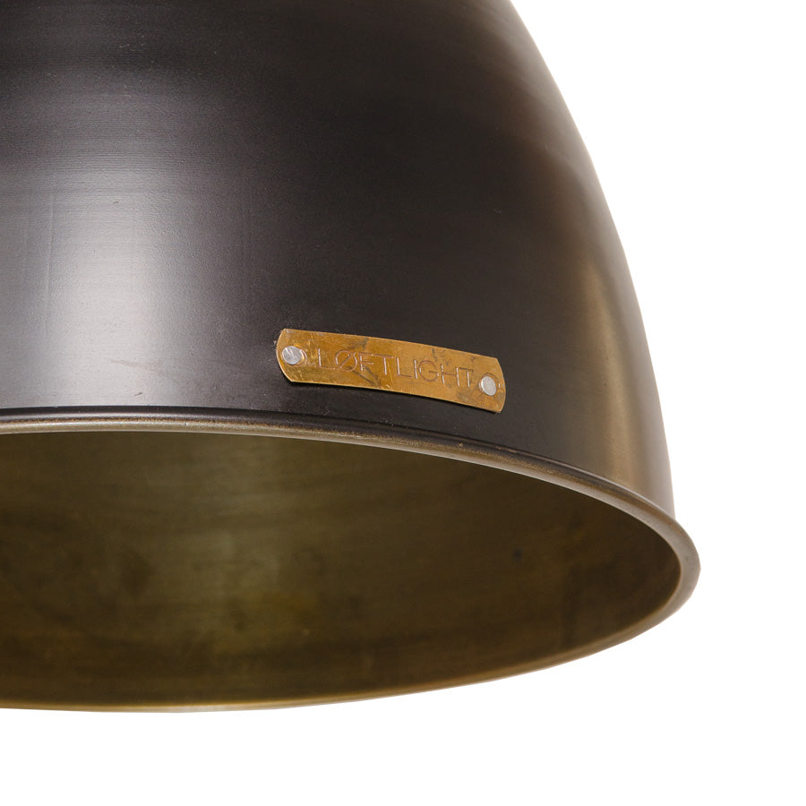 VOLTERA BIG black and brass pendant lamp