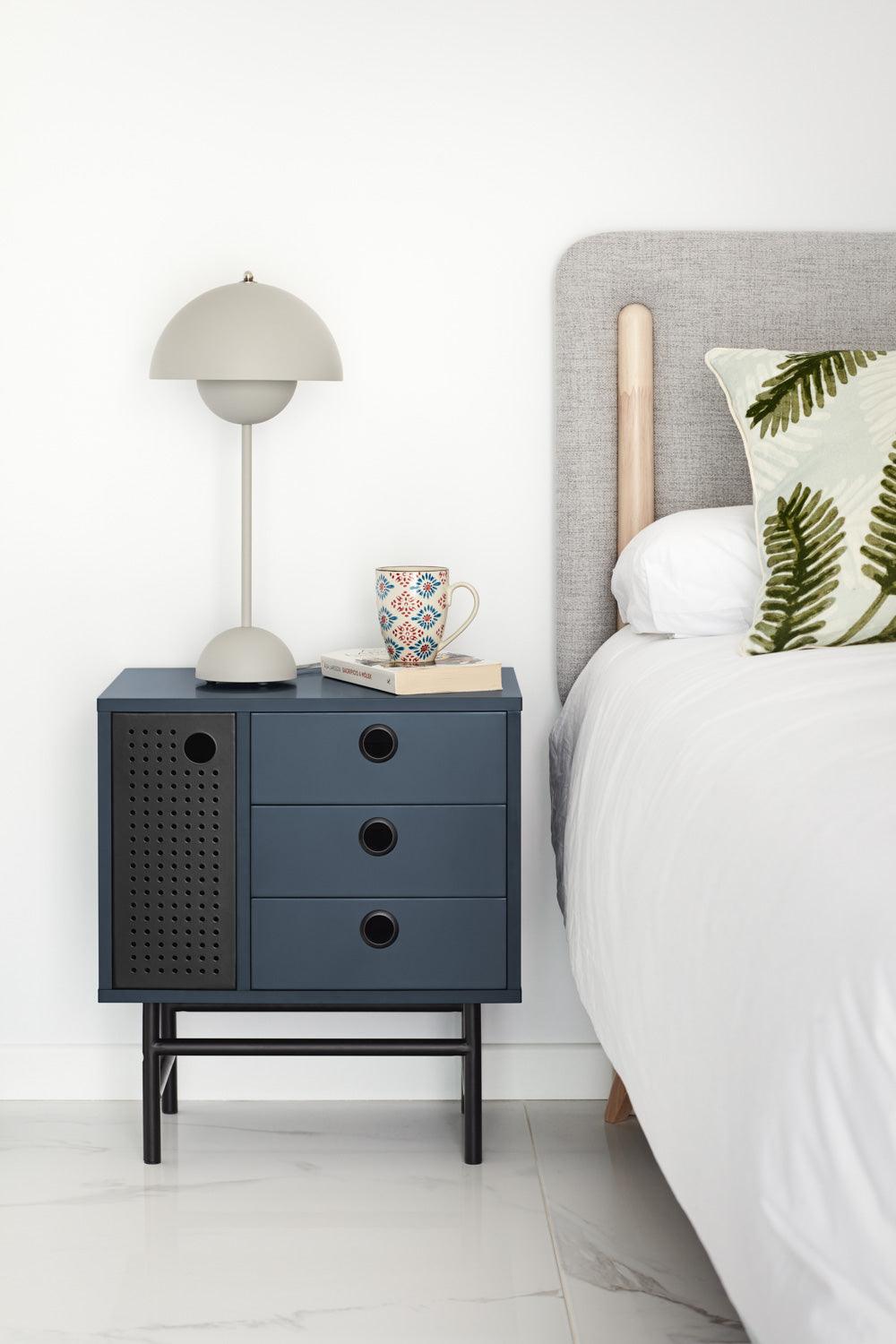 PUNTO bedside cabinet dark blue - Eye on Design