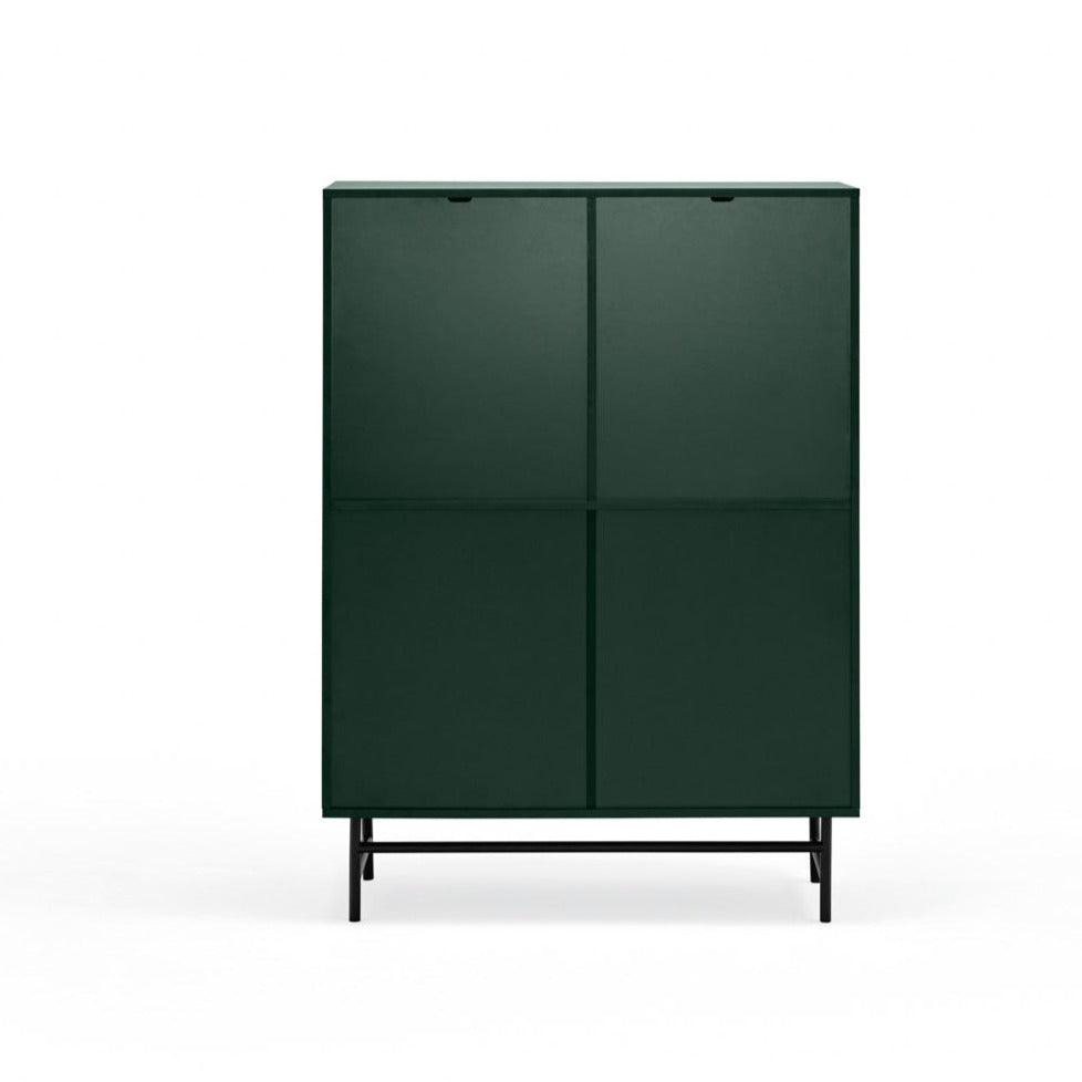 PUNTO high chest of drawers dark green - Eye on Design