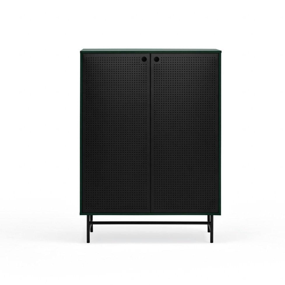 PUNTO high chest of drawers dark green - Eye on Design