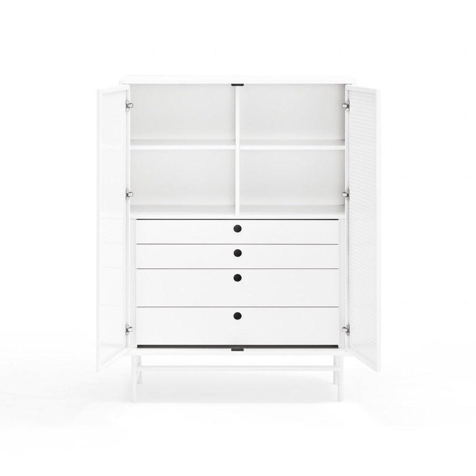 PUNTO high chest of drawers white - Eye on Design