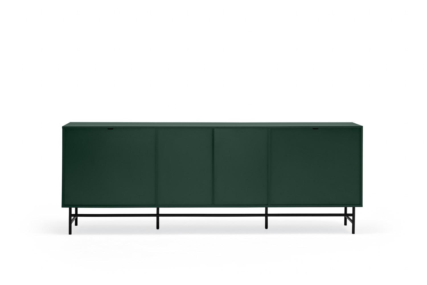 PUNTO low chest of drawers dark green - Eye on Design