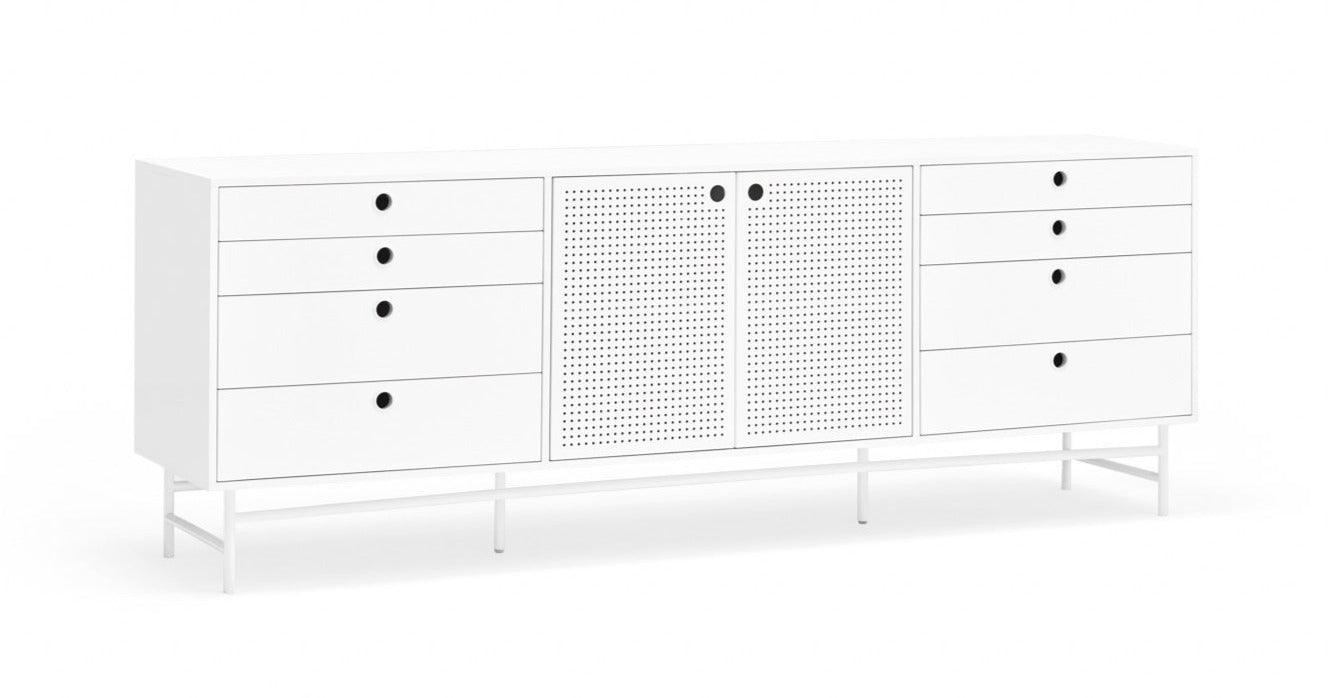 PUNTO low chest of drawers white - Eye on Design