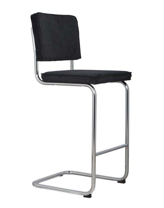 RIDGE RIB bar stool black, Zuiver, Eye on Design