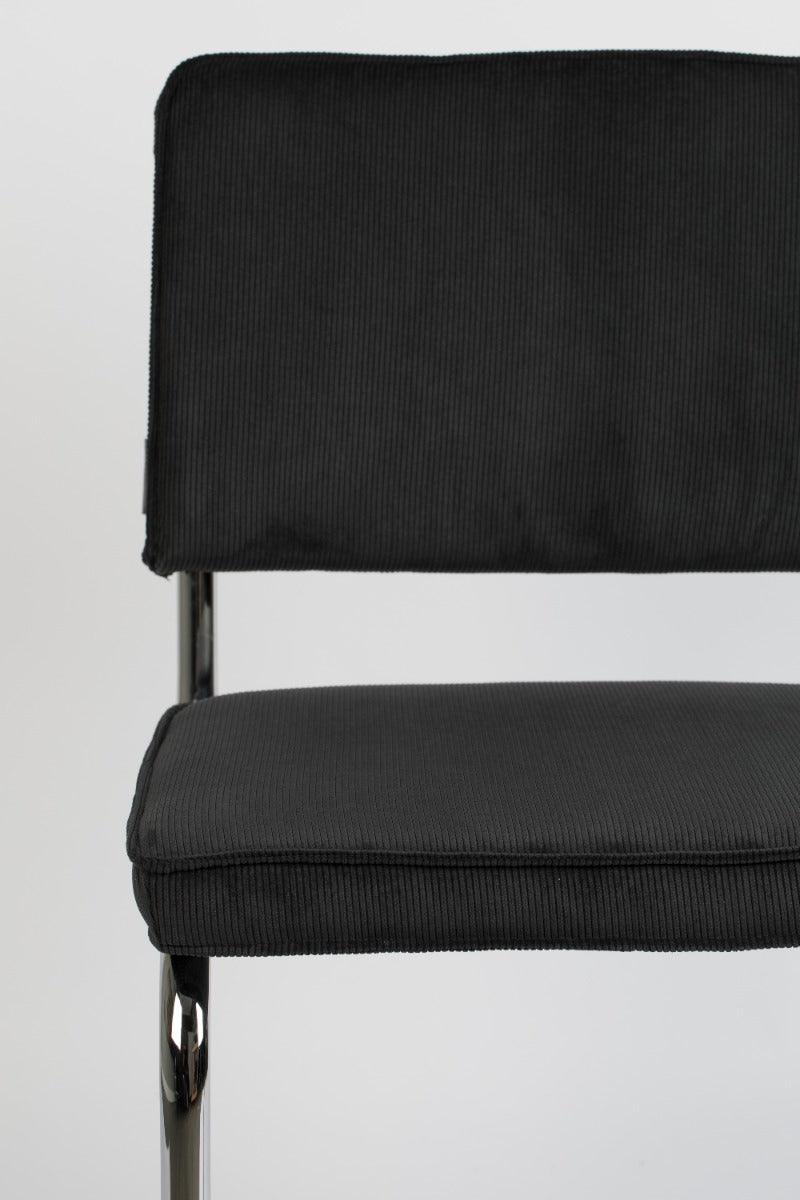 RIDGE RIB chair black, Zuiver, Eye on Design