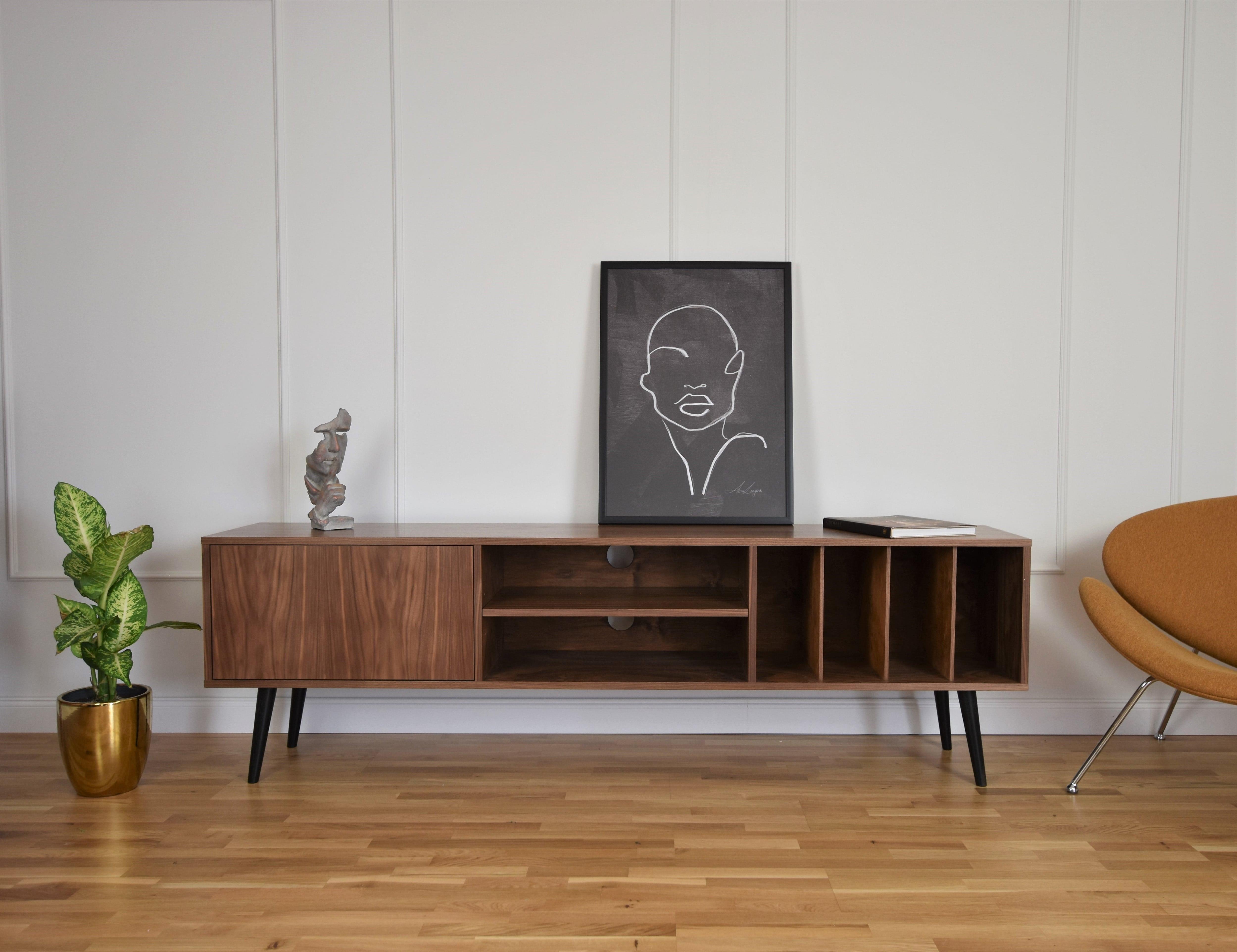 RTV LOTV VINYL WALN dark brown cabinet - Eye on Design