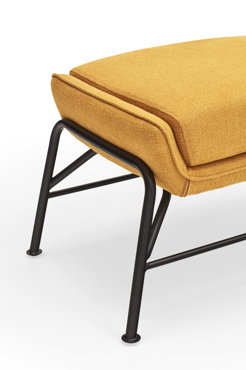 SADIRA footstool mustard - Eye on Design