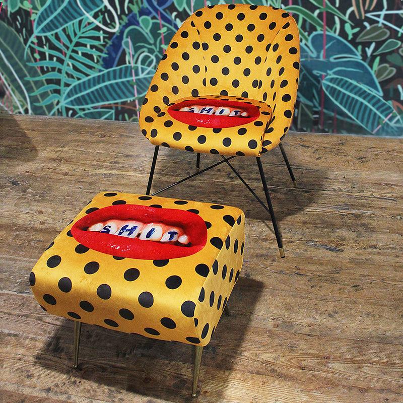 SHIT pouffe yellow - Eye on Design